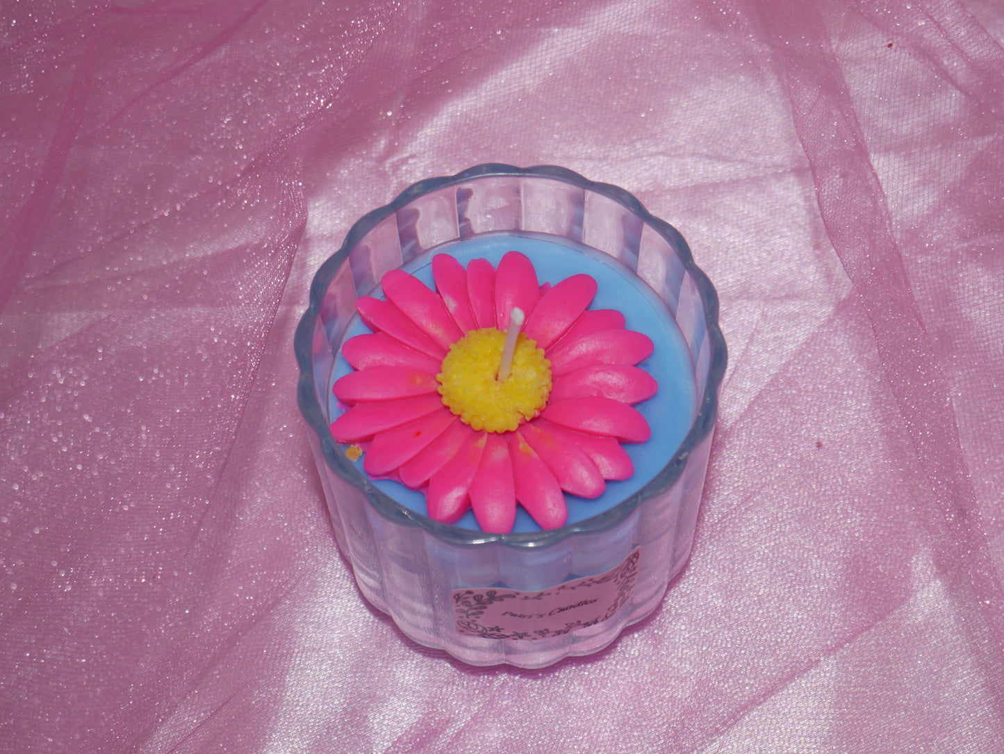 Sweet fruit Pink sunflower candle