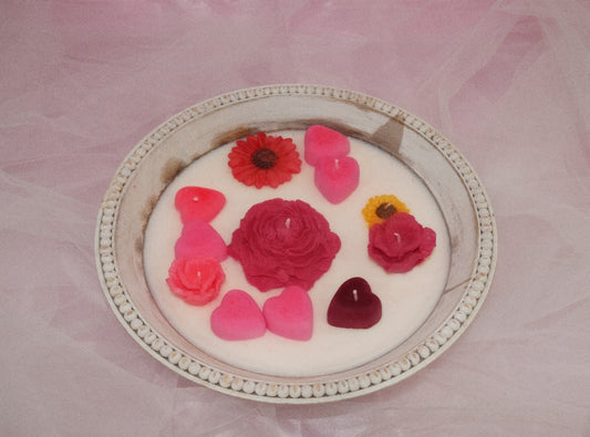 Rose Heart Candle