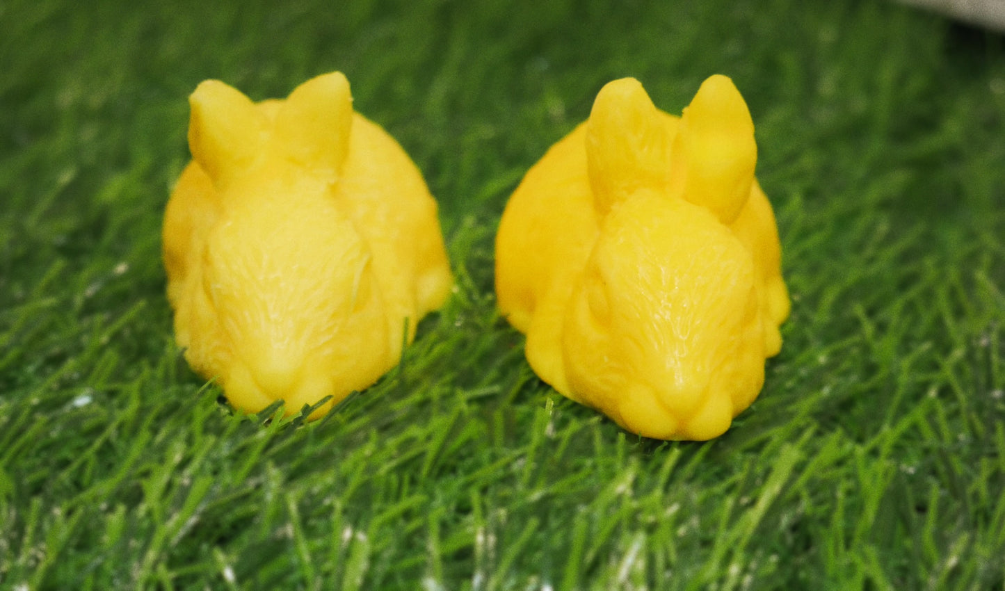 Yellow bunny candle