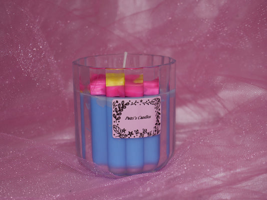 Sweet fruit Pink sunflower candle