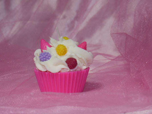 Cup cake candle