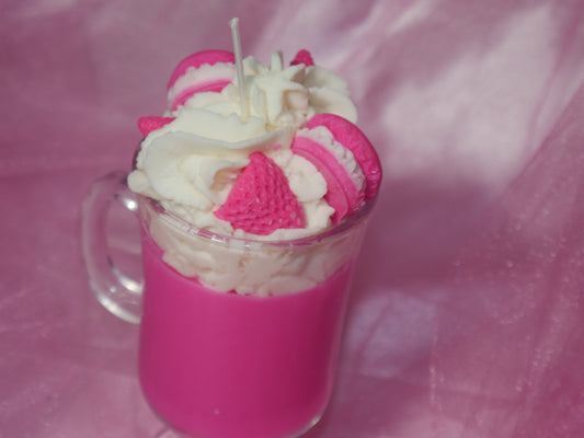 Vanilla pink smoothie candle